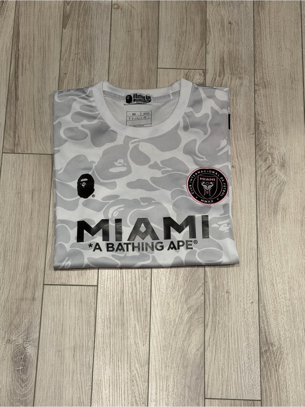Miami Camo Short Sleeve Tee — White/Light Gray
